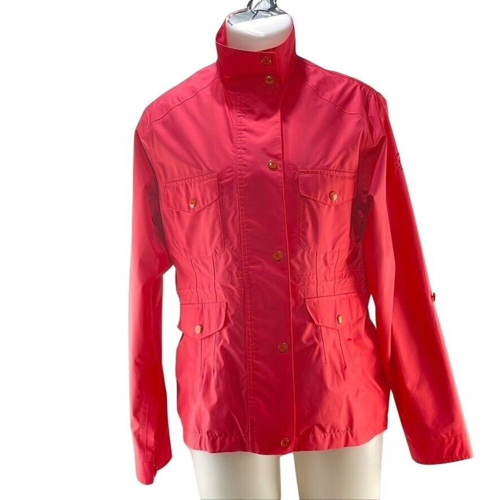 Peter Millar Womens Water-Resistant Red Jacket Size M - Picture 2 of 11